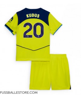 Günstige Tottenham Hotspur Mohammed Kudus #20 3rd trikot Kinder 2025-26 Kurzarm (+ Kurze Hosen)